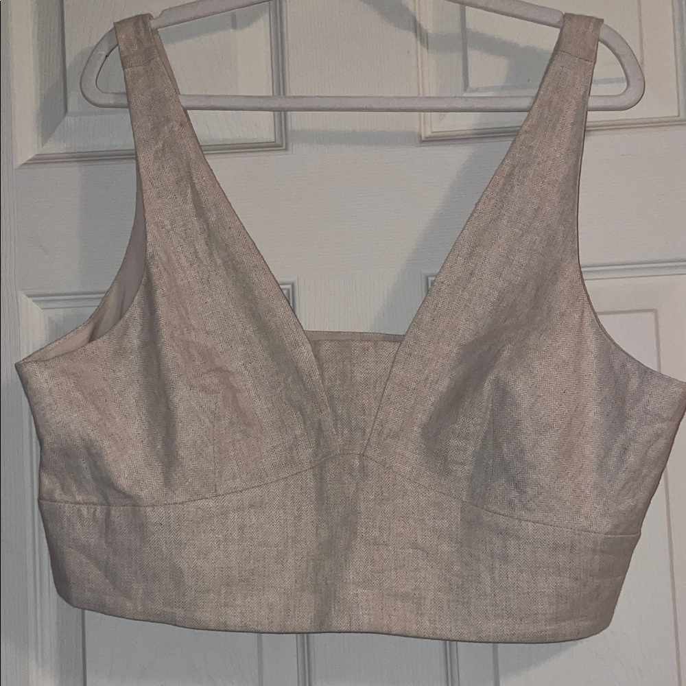 Stylish Beige Crop Top